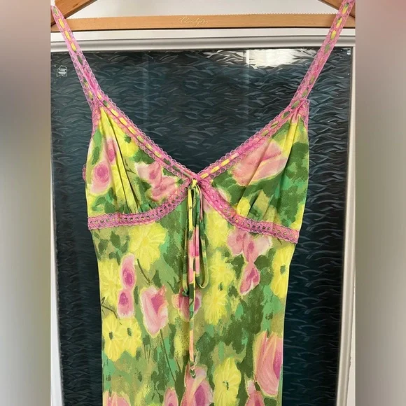 Vintage Y2K Betsey Johnson 90s Floral Dress - Picture 5 of 7